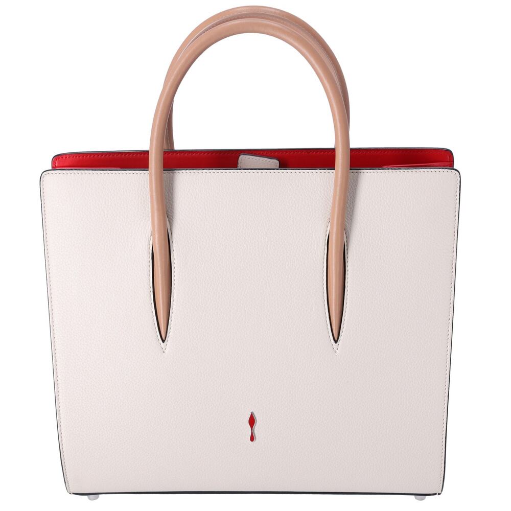 Christian Louboutin Paloma Studded Medium Handbag White Leather - Picture 3 of 8